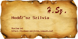 Hodász Szilvia névjegykártya